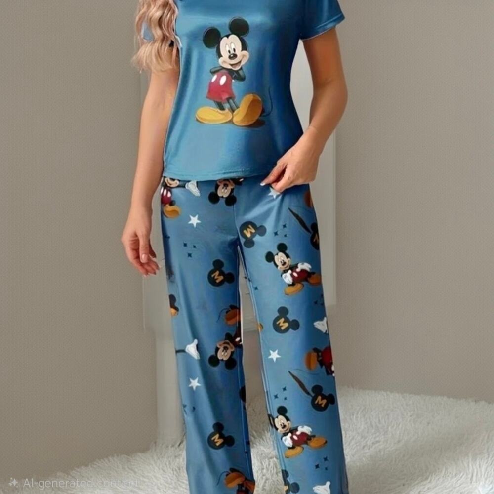 Blue Mickey Mouse Pajama Set